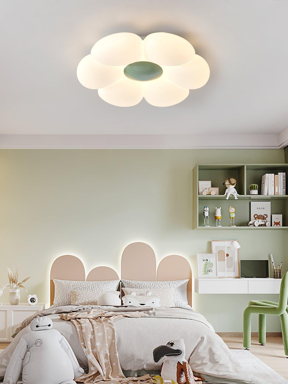 Six - leaf Flower Kids Room Ceiling Lamp