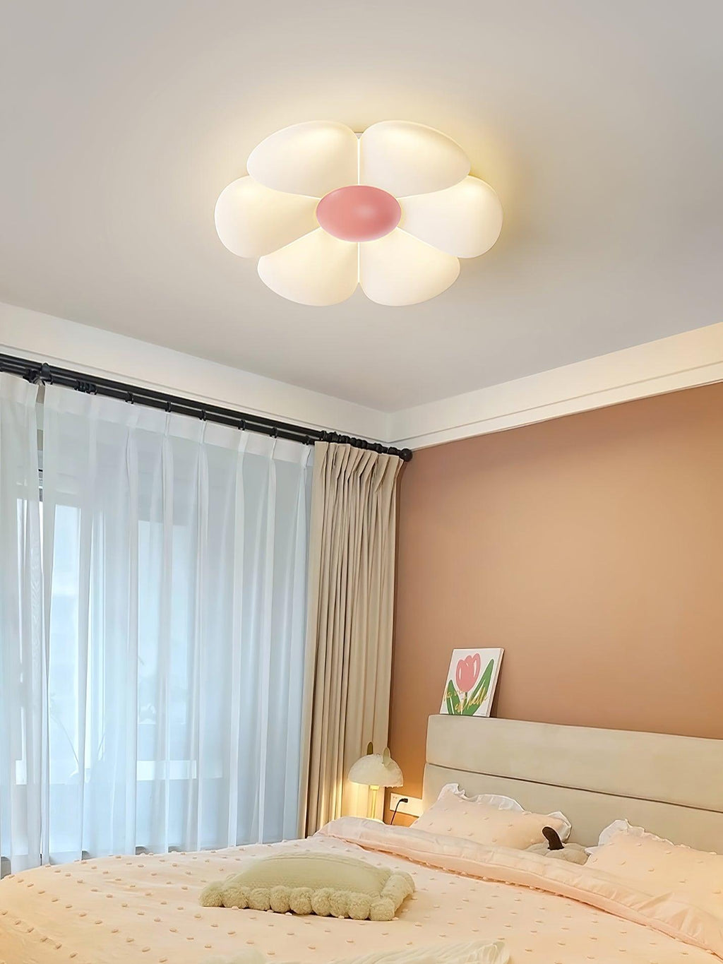 Six - leaf Flower Kids Room Ceiling Lamp