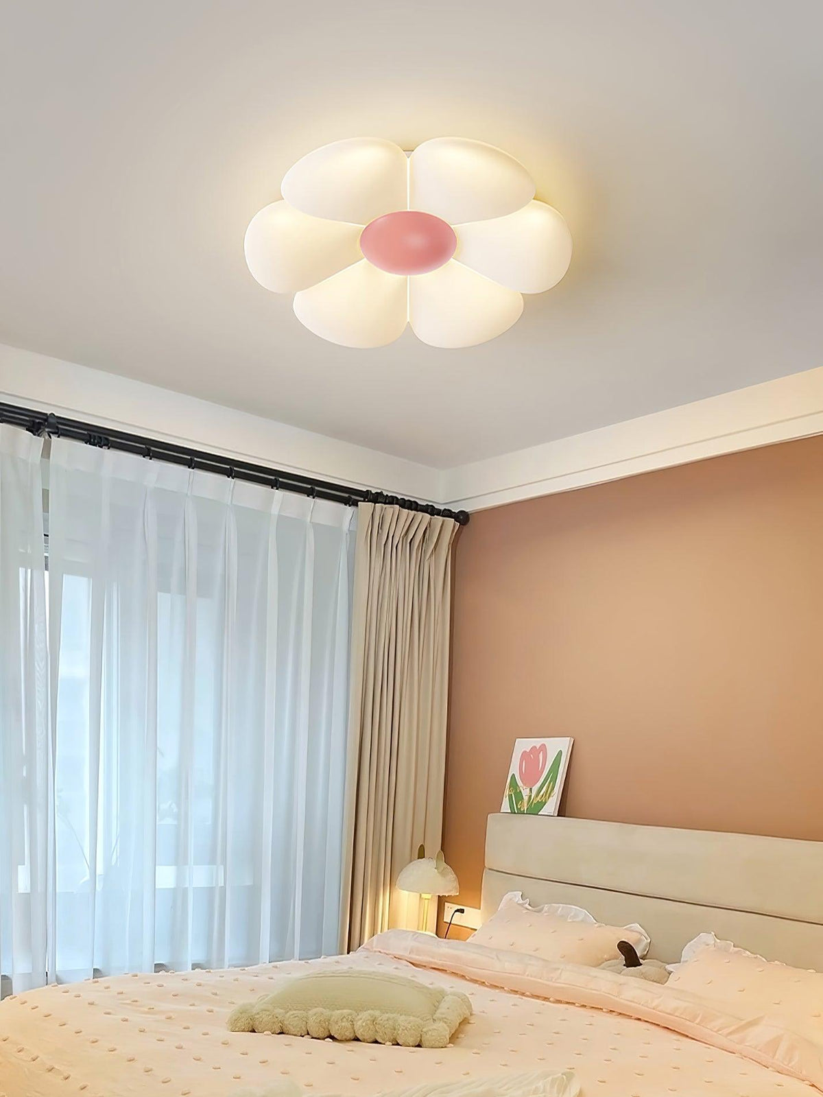 Six - leaf Flower Kids Room Ceiling Lamp