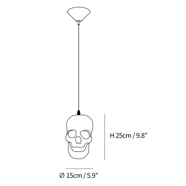 Skull Pendant Light