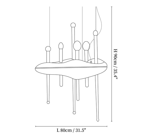 Skyward Thorn Chandelier