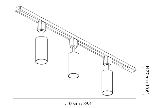 Sleek Cylinder Track Light