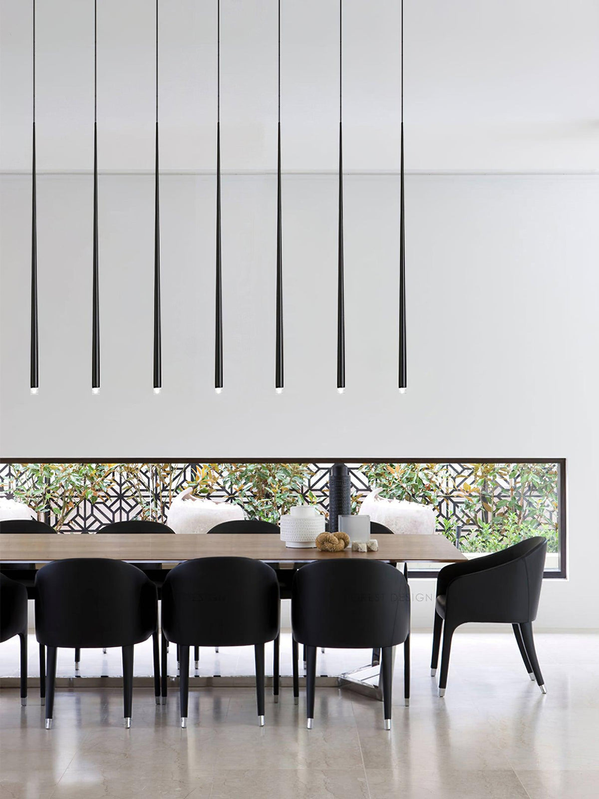 Slender Cone Chandelier