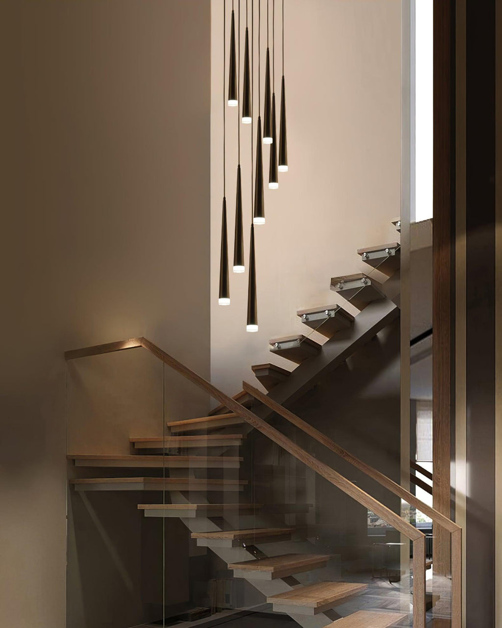 Slender Cone Chandelier