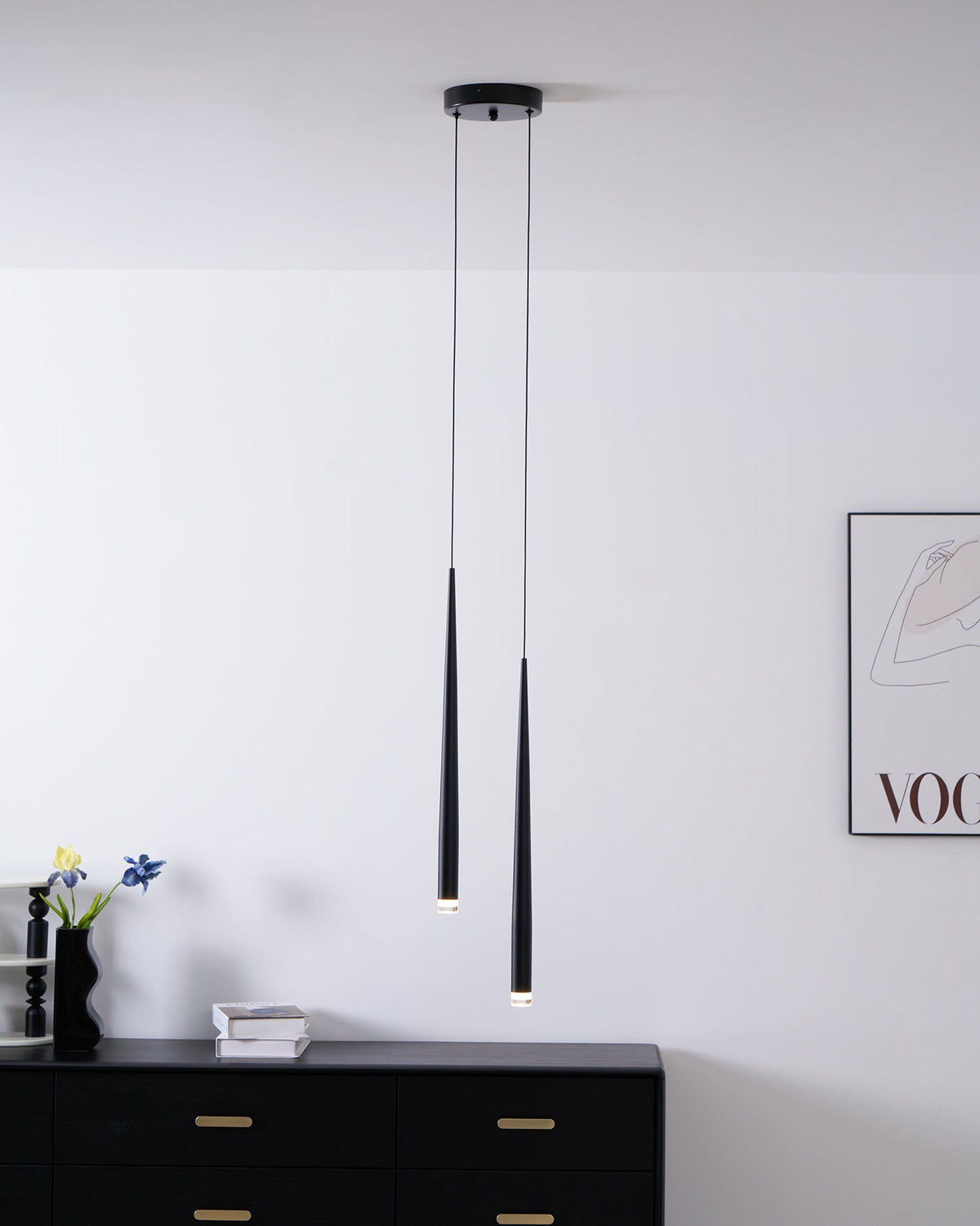 Slender Cone Chandelier