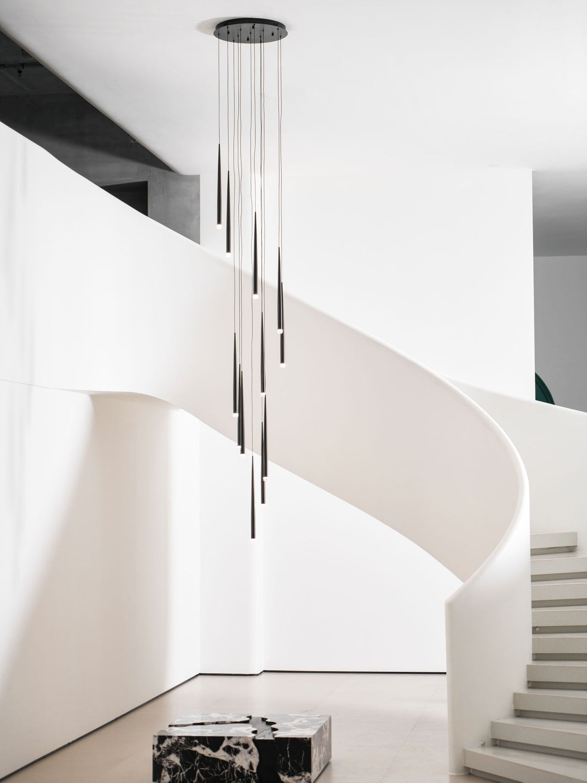 Slender Cone Chandelier