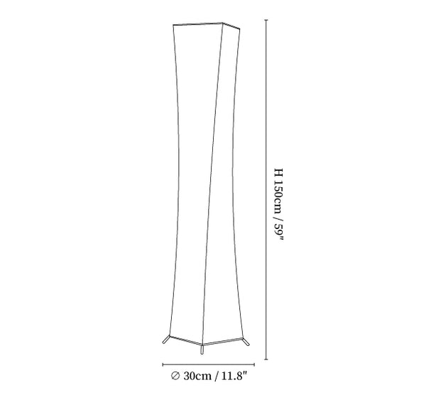 Slim Waist Tower Floor Lamp