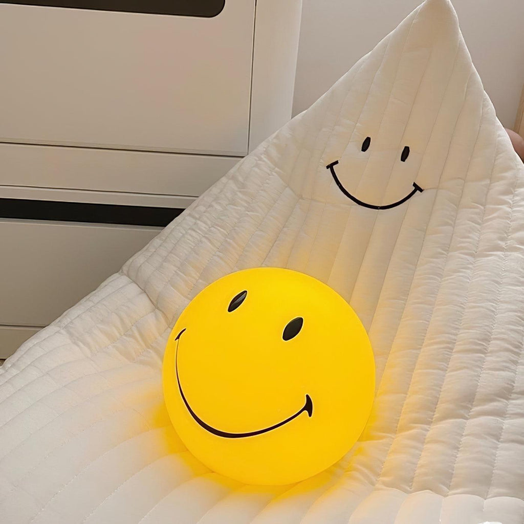 Smiling Rechargeable Built - in Battery Table Lamp