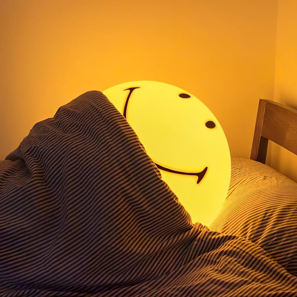 Smiling Rechargeable Built - in Battery Table Lamp