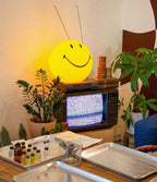Smiling Rechargeable Built - in Battery Table Lamp