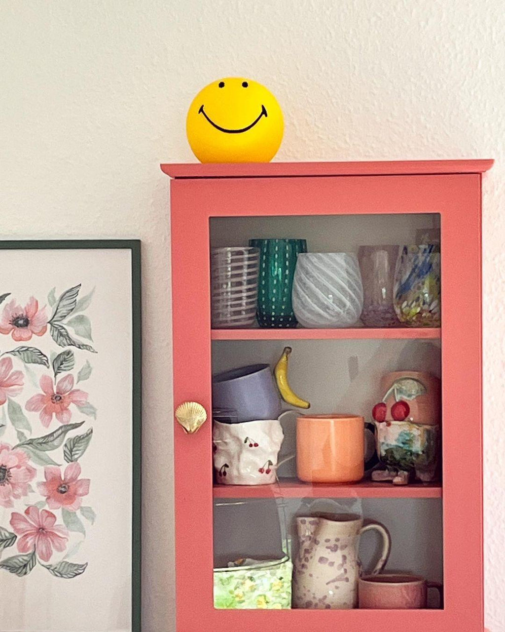 Smiling Rechargeable Built - in Battery Table Lamp
