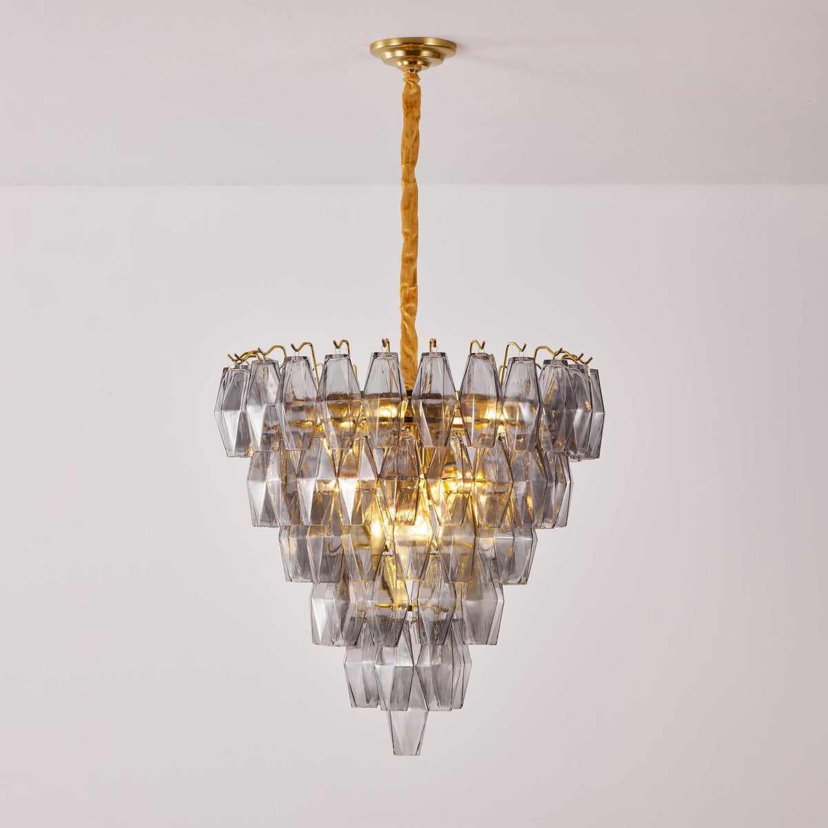Smoke Gray Empire Chandelier