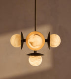 Snowflake Alabaster Orb Chandelier