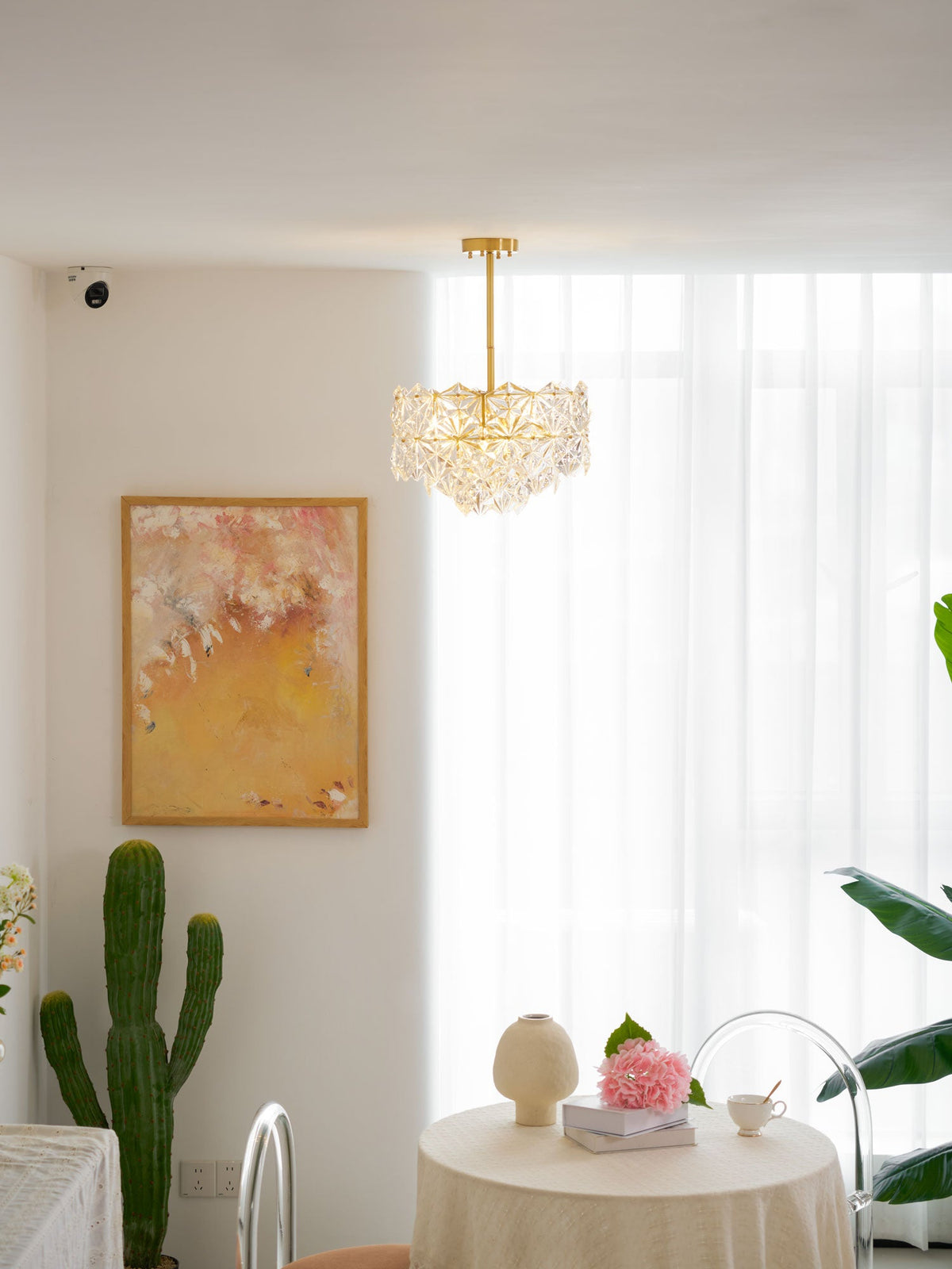 Snowflake Glass Chandelier