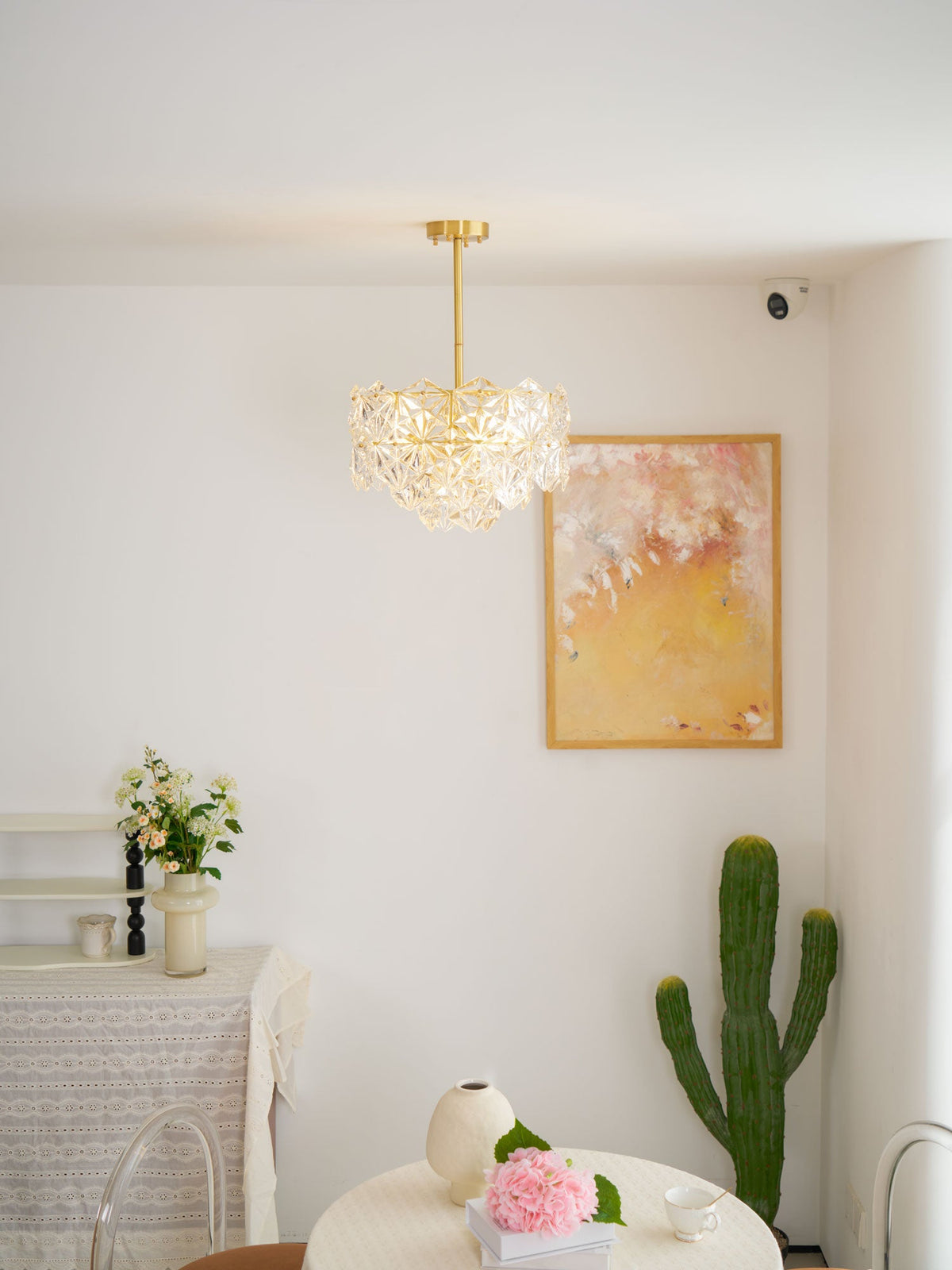 Snowflake Glass Chandelier