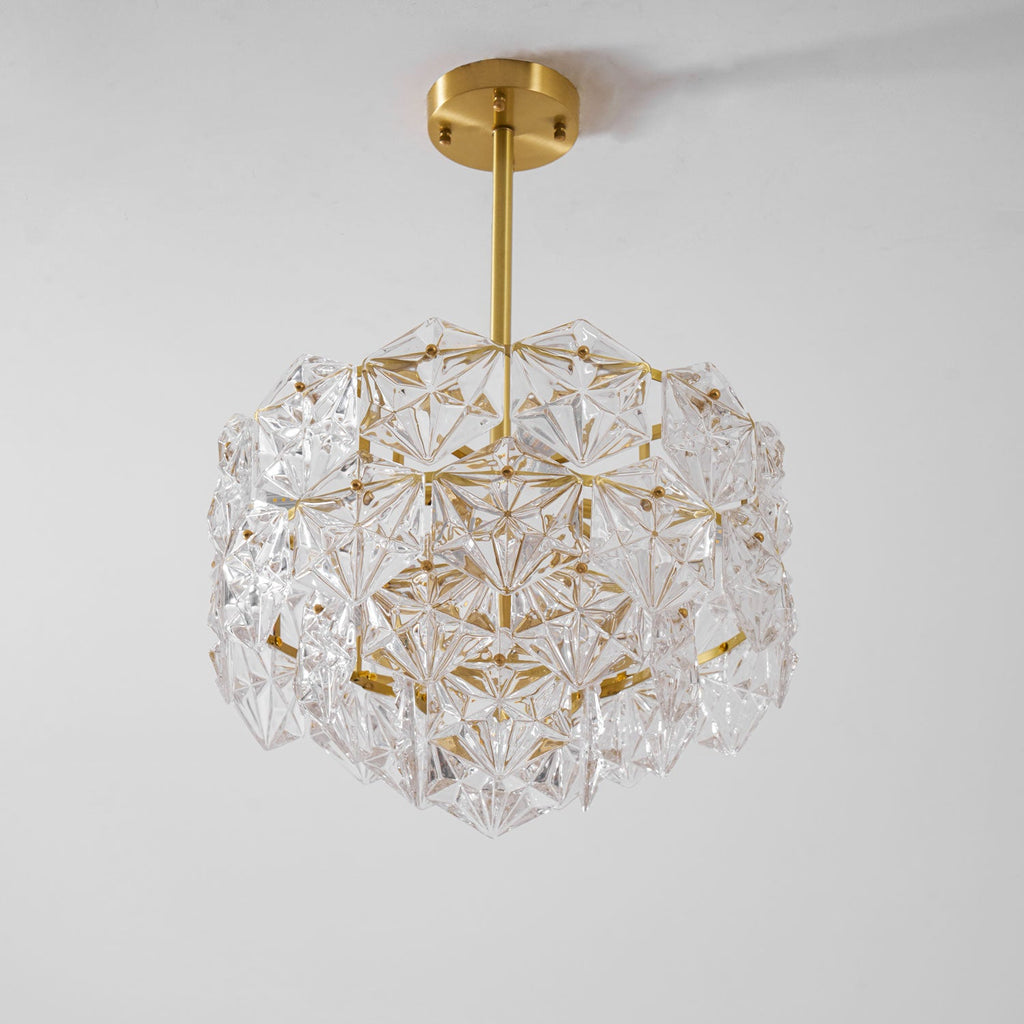 Snowflake Glass Chandelier
