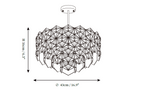 Snowflake Glass Chandelier