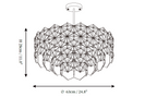 Snowflake Glass Chandelier