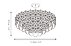 Snowflake Glass Chandelier