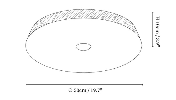 Solace Woodgrain Ceiling Light
