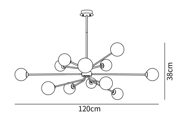 Solaire Arm Chandelier