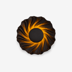 Solar Spiral Wall Sconce