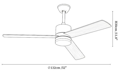 Solara Drift Ceiling Fan Lamp