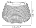 Solara Weave Outdoor Lantern Lamp