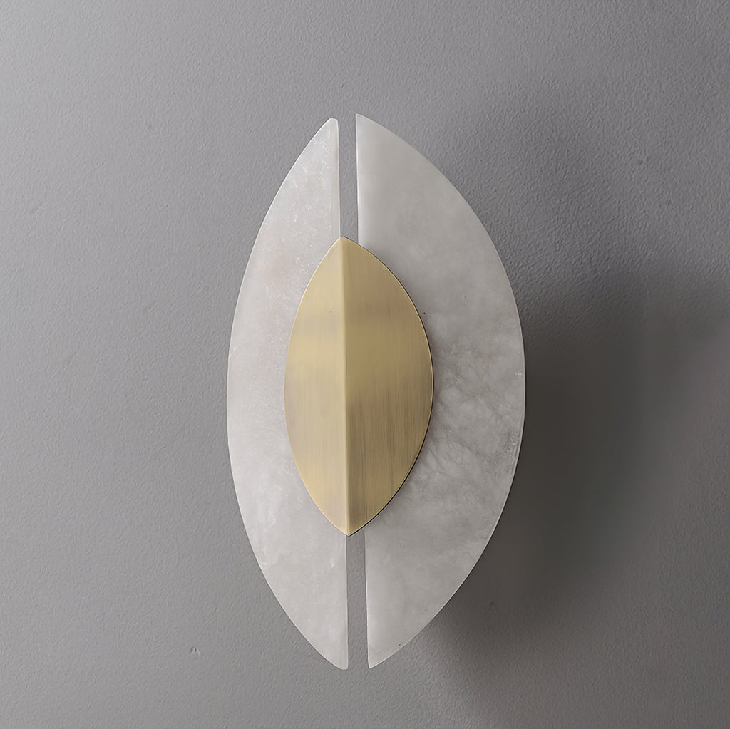 Solari Alabaster Leaf Sconce