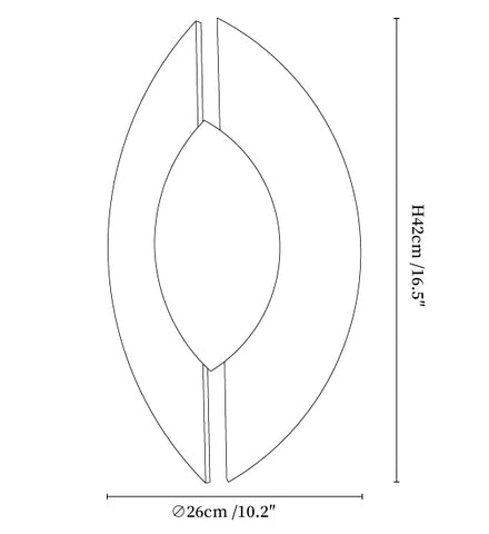Solari Alabaster Leaf Sconce