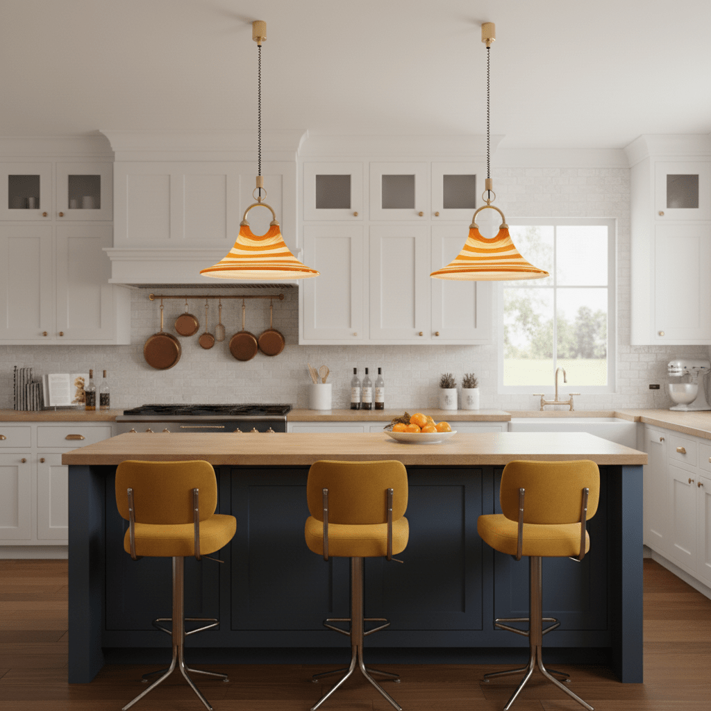 Solari Swirl Glass Pendant Light