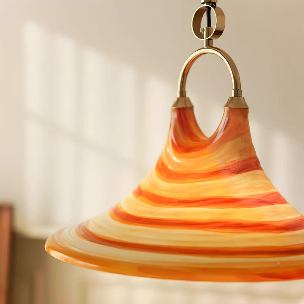 Solari Swirl Glass Pendant Light