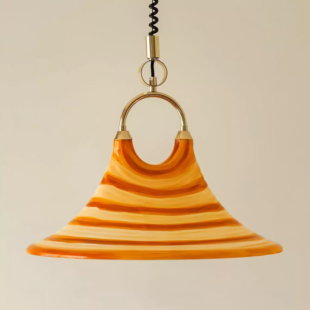 Solari Swirl Glass Pendant Light