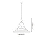 Solari Swirl Glass Pendant Light