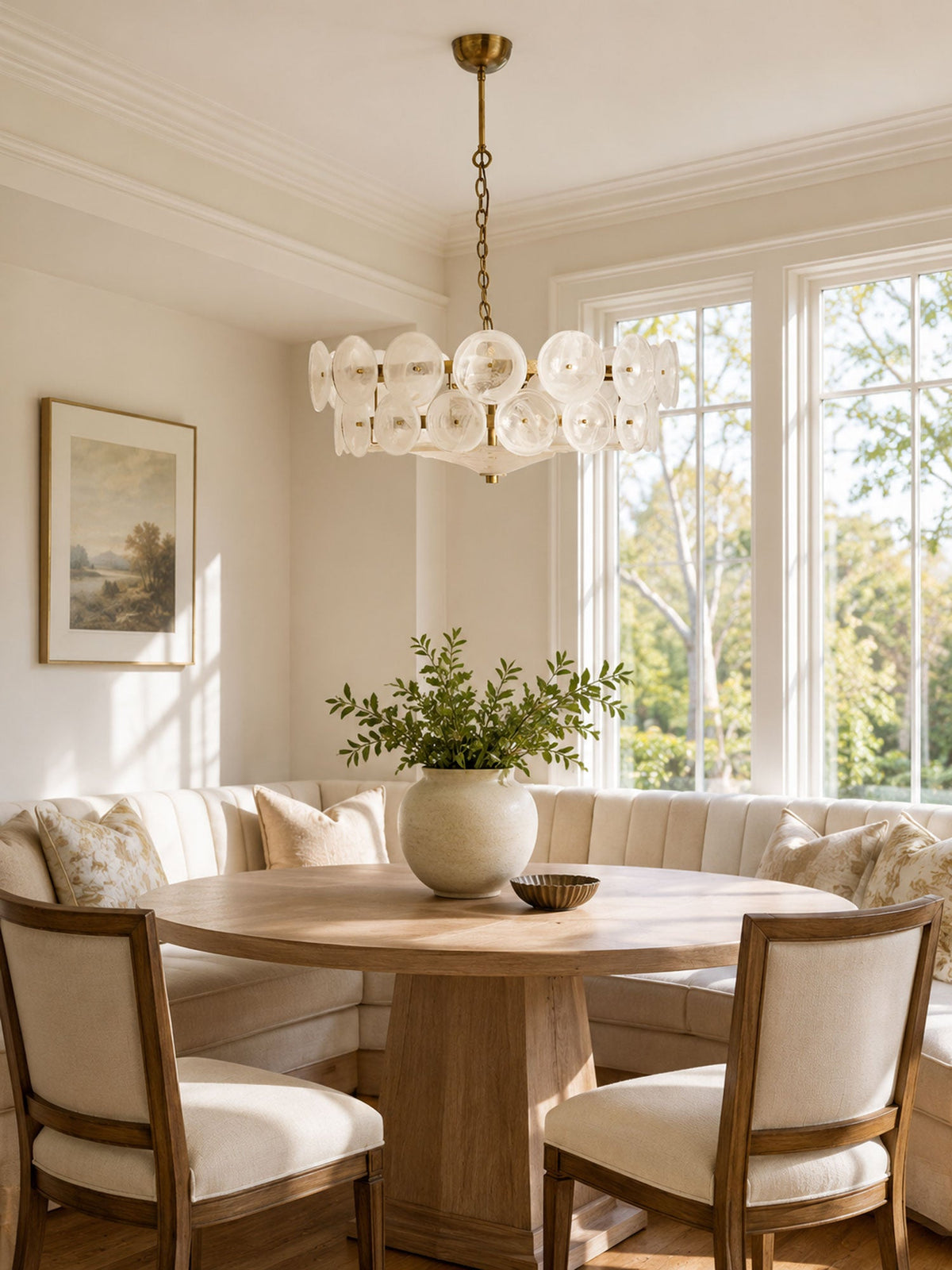 Solaris Disc Glass Chandelier