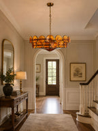 Solaris Disc Glass Chandelier