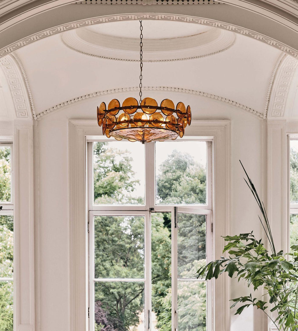 Solaris Disc Murano Chandelier