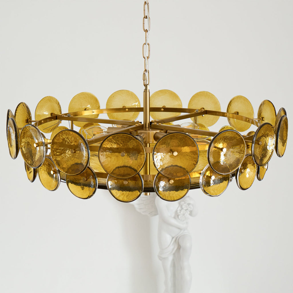 Solaris Disc Murano Chandelier