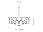 Solaris Disc Murano Chandelier