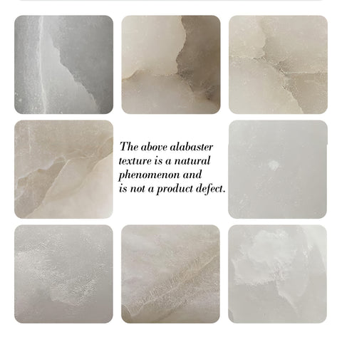 Solaris Halo Alabaster Wall Light