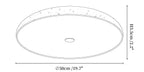 Solaro Travertine Ceiling Lamp