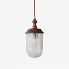 Solas Ribbed Glass Pendant Lamp