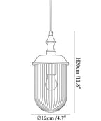 Solas Ribbed Glass Pendant Lamp