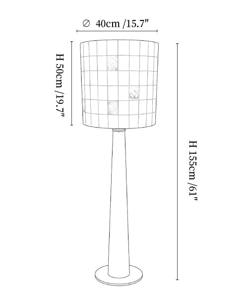 Solavera Alabaster Mosaic Floor Lamp
