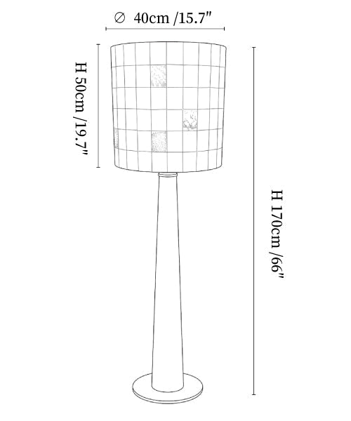 Solavera Alabaster Mosaic Floor Lamp