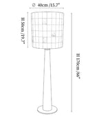 Solavera Alabaster Mosaic Floor Lamp