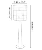 Solavera Alabaster Mosaic Floor Lamp