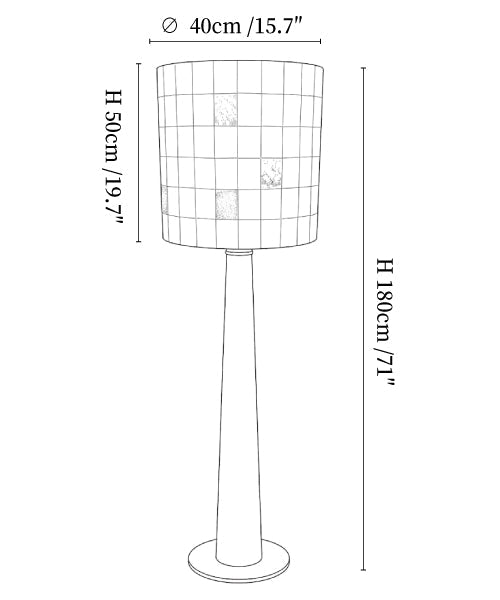 Solavera Alabaster Mosaic Floor Lamp