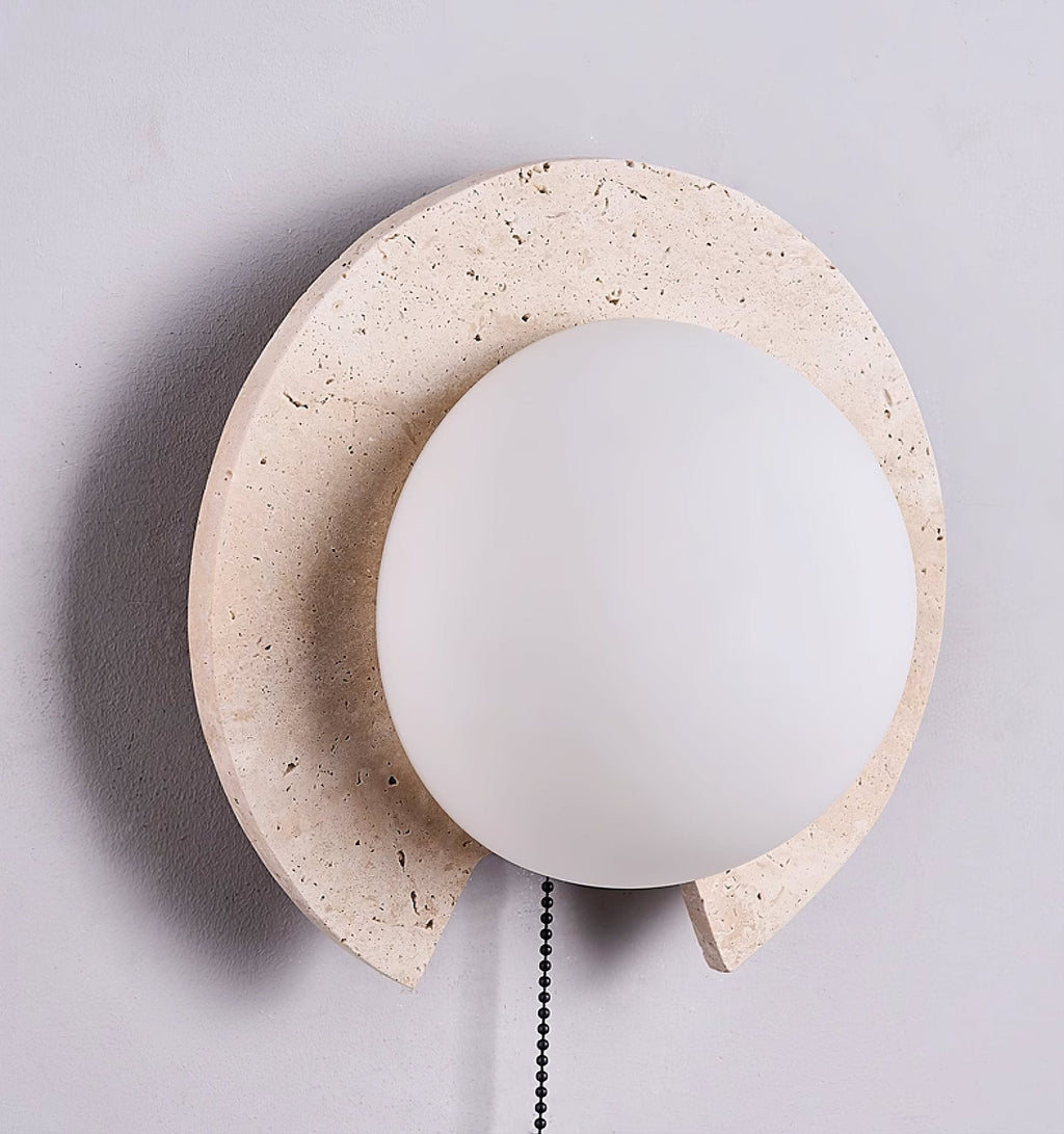 Solclip Travertine Wall Light