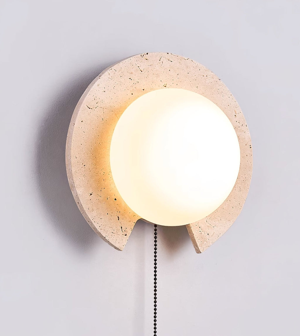Solclip Travertine Wall Light
